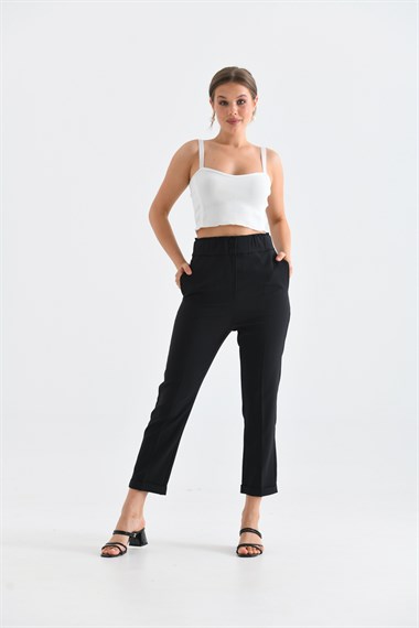 FTZ Women Kadın Douable Crep  Siyah 30170