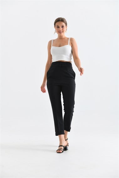 FTZ Women Kadın Douable Crep  Siyah 30170