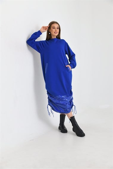 FTZ Women Kadın İki İp Elbise  Saks Mavi 30254