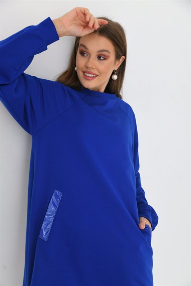 FTZ Women Kadın İki İp Elbise  Saks Mavi 30254