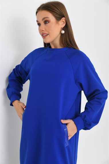 FTZ Women Kadın İki İp Elbise  Saks Mavi 30254