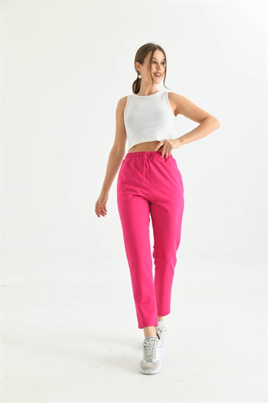 FTZ Women Kadın İki İp Pantolon  Fuşya 30266