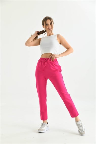 FTZ Women Kadın İki İp Pantolon  Fuşya 30266