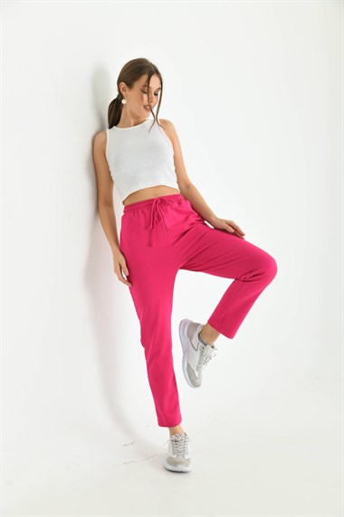 FTZ Women Kadın İki İp Pantolon  Fuşya 30266