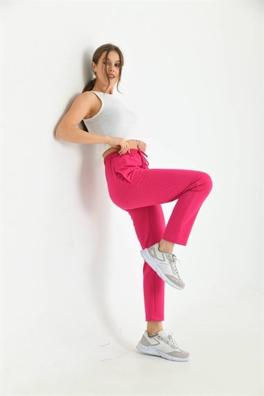 FTZ Women Kadın İki İp Pantolon  Fuşya 30266