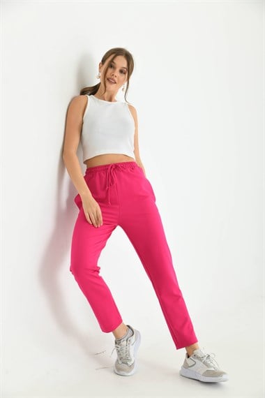 FTZ Women Kadın İki İp Pantolon  Fuşya 30266