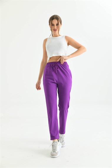 FTZ Women Kadın İki İp Pantolon  Mor 30266