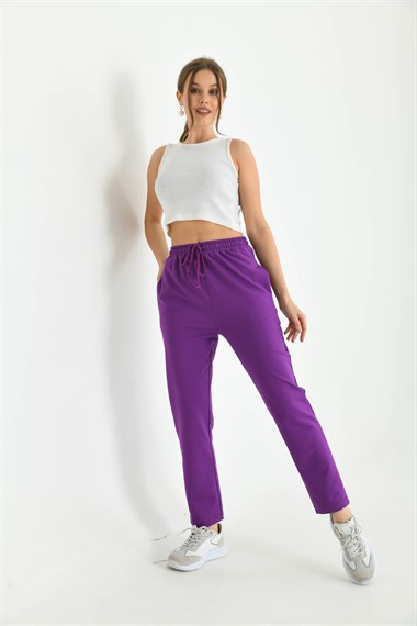 FTZ Women Kadın İki İp Pantolon  Mor 30266