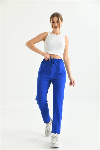 FTZ Women Kadın İki İp Pantolon  Saks Mavi 30266