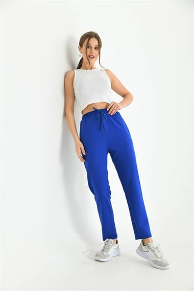 FTZ Women Kadın İki İp Pantolon  Saks Mavi 30266