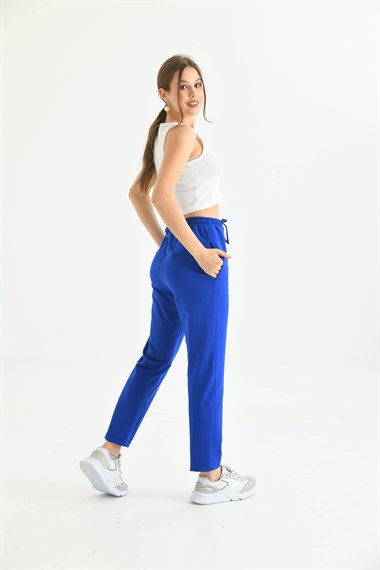 FTZ Women Kadın İki İp Pantolon  Saks Mavi 30266