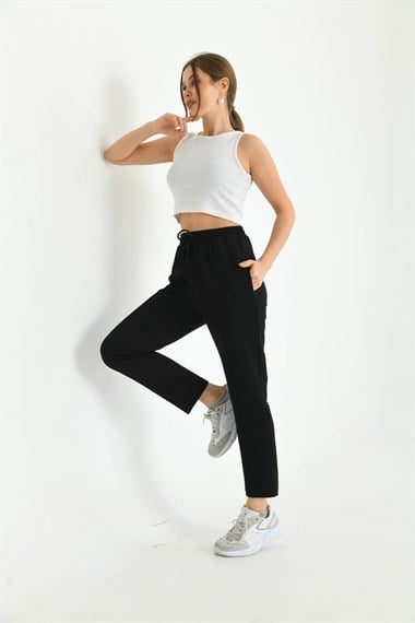 FTZ Women Kadın İki İp Pantolon  Siyah 30266