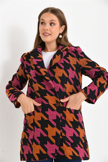 FTZ Women Kadın Kazayağı Ceket  Orange 30234