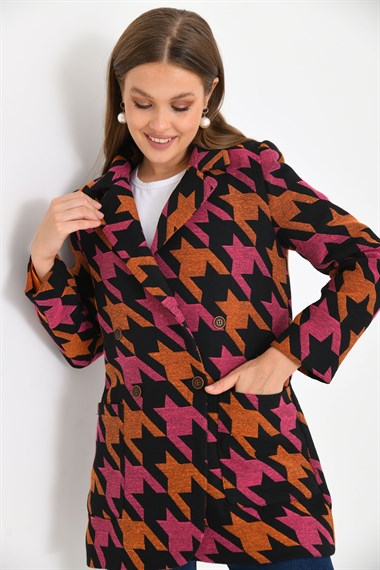 FTZ Women Kadın Kazayağı Ceket  Orange 30234