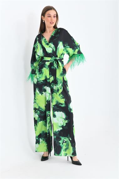 FTZ Women Kadın Kolar Tüğlü Tulum  Benetton 30448