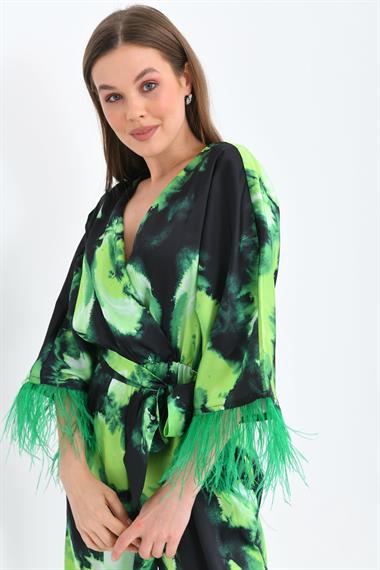 FTZ Women Kadın Kolar Tüğlü Tulum  Benetton 30448