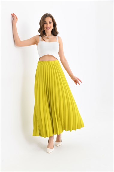 FTZ Women Kadın Plise Etek  Asit 30390