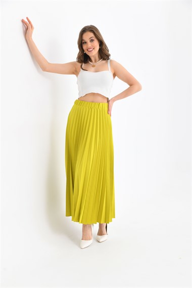 FTZ Women Kadın Plise Etek  Asit 30390