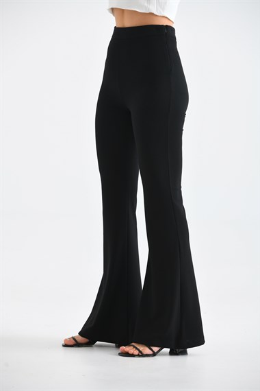 FTZ Women Kadın Scuba Crep Pantolon  Siyah 30172