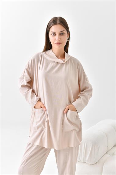 FTZ Women Kadın Takım  Beige 30508
