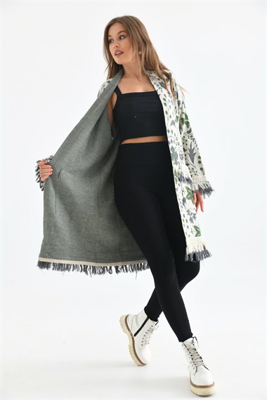 FTZ Women Kadın Çiçek Desenli Giy-Çık  Taş 20029