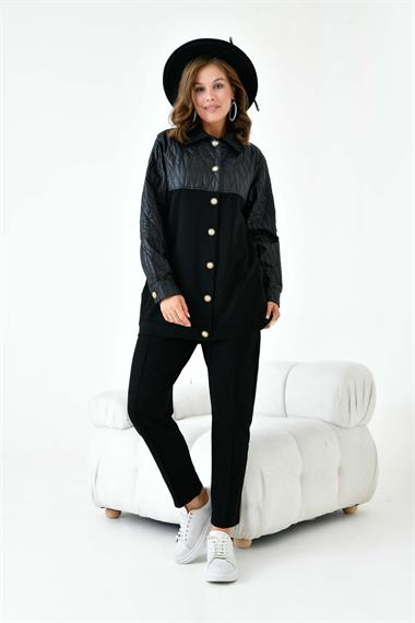 FTZ Women Kadın Capitone Takım  Siyah 30909