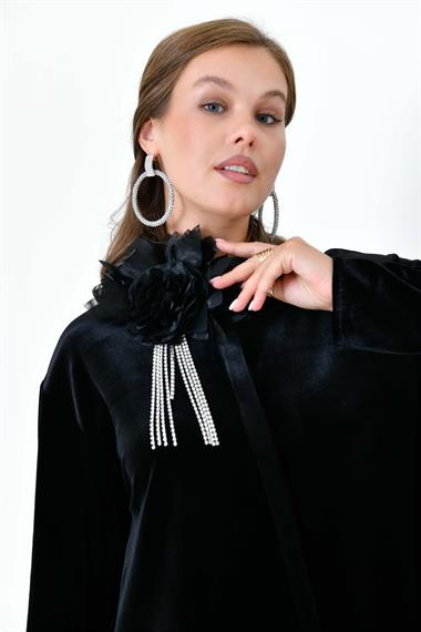 FTZ Women Kadın  Kadife Takım  Siyah 30916