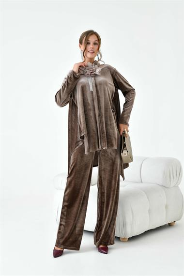 FTZ Women Kadın  Kadife Takım  Vizon 30916