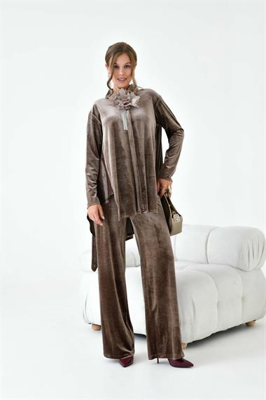 FTZ Women Kadın  Kadife Takım  Vizon 30916