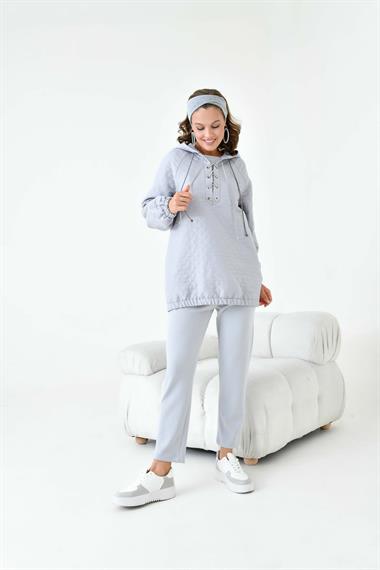 FTZ Women Kadın Kapitone Takım  Gri 30903