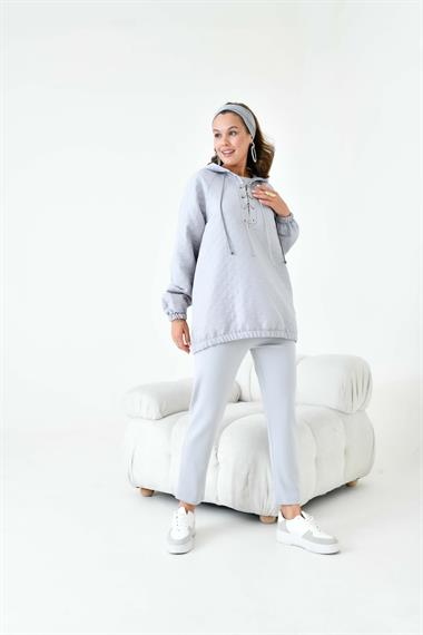 FTZ Women Kadın Kapitone Takım  Gri 30903