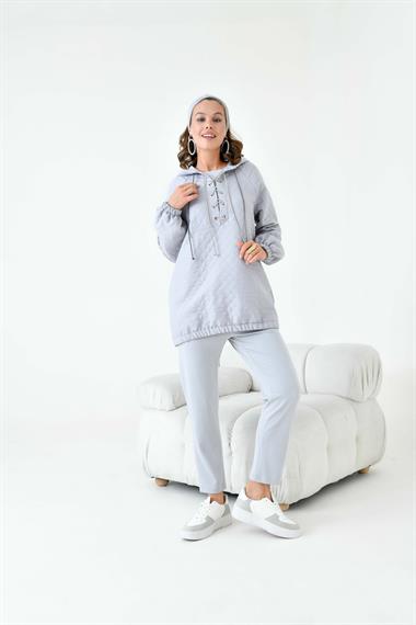 FTZ Women Kadın Kapitone Takım  Gri 30903