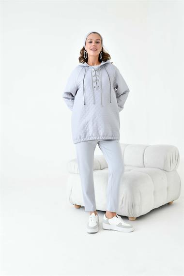 FTZ Women Kadın Kapitone Takım  Gri 30903