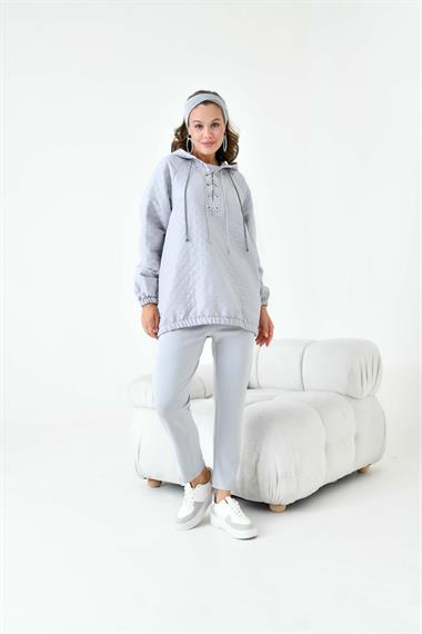 FTZ Women Kadın Kapitone Takım  Gri 30903