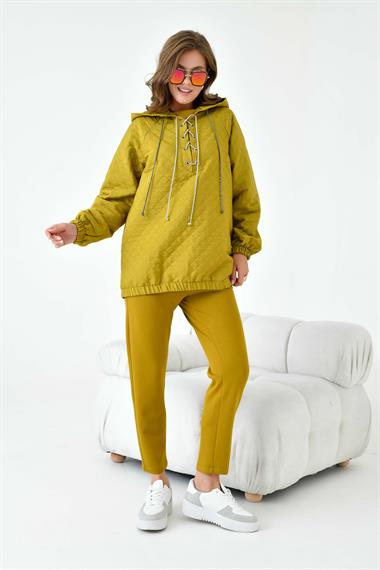 FTZ Women Kadın Kapitone Takım  Hardal 30903