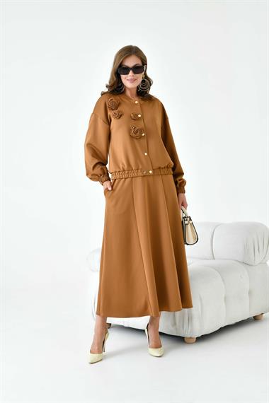 FTZ Women Kadın Scuba Takım  Camel 30913