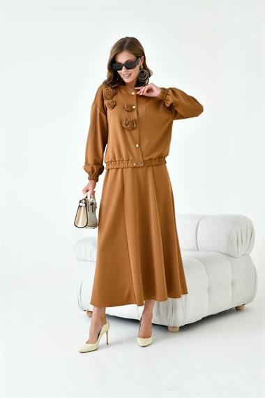 FTZ Women Kadın Scuba Takım  Camel 30913