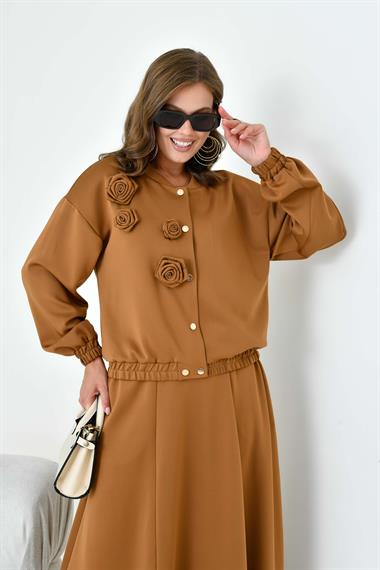 FTZ Women Kadın Scuba Takım  Camel 30913