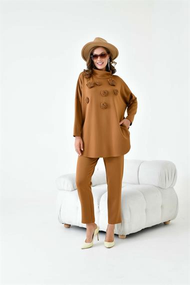 FTZ Women Kadın Scuba Takım  Camel 30914