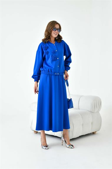 FTZ Women Kadın Scuba Takım  Saks Mavi 30913