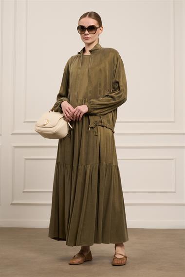 FTZ Women Kadın Cupra Elbiseli Takım  Haki 31067