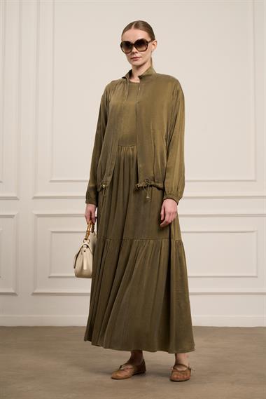 FTZ Women Kadın Cupra Elbiseli Takım  Haki 31067