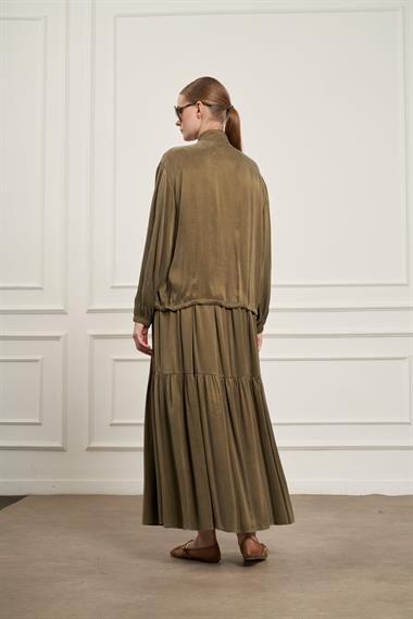 FTZ Women Kadın Cupra Elbiseli Takım  Haki 31067