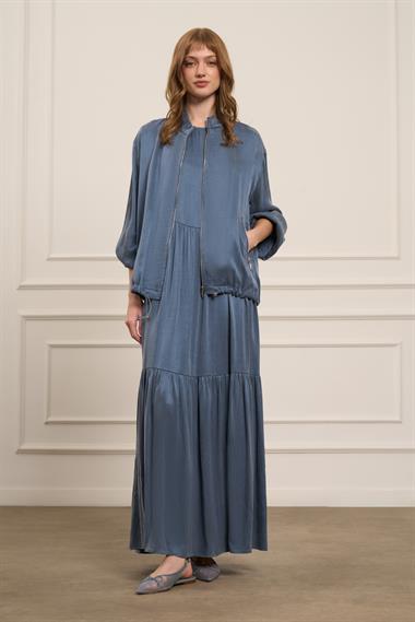 FTZ Women Kadın Cupra Elbiseli Takım  İndigo 31067