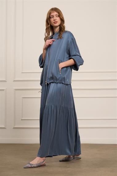 FTZ Women Kadın Cupra Elbiseli Takım  İndigo 31067