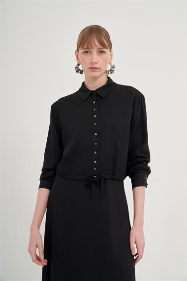 FTZ Women Kadın Etekli Tansel Takım  Siyah 31007