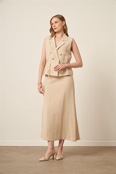 FTZ Women Kadın Hasır ikili Takım  Naturel 31163