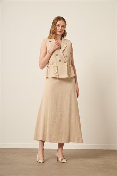 FTZ Women Kadın Hasır ikili Takım  Naturel 31163