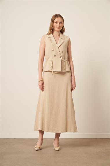 FTZ Women Kadın Hasır ikili Takım  Naturel 31163