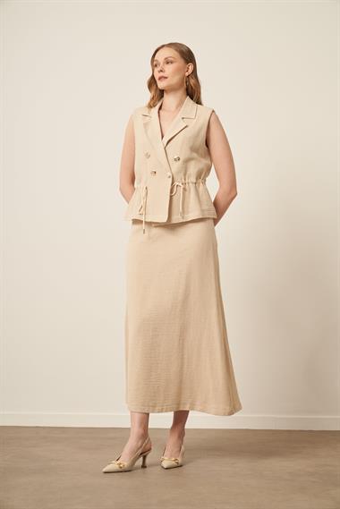 FTZ Women Kadın Hasır ikili Takım  Naturel 31163